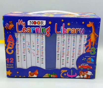 12 in 1 Little Learning Library Books for Montessori First Preschool Baby Early Learning Books for Kids