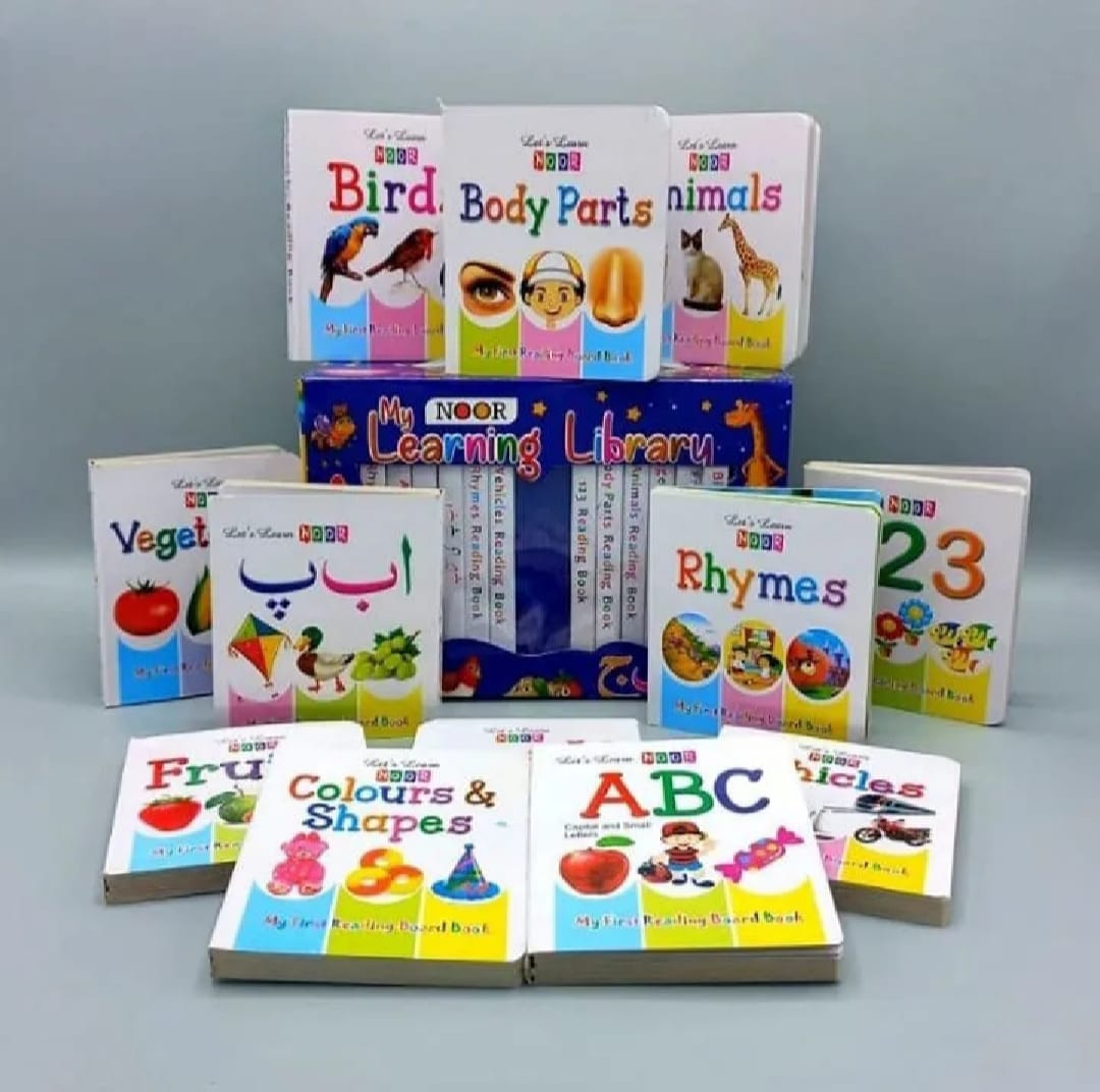 12 in 1 Little Learning Library Books for Montessori First Preschool Baby Early Learning Books for Kids
