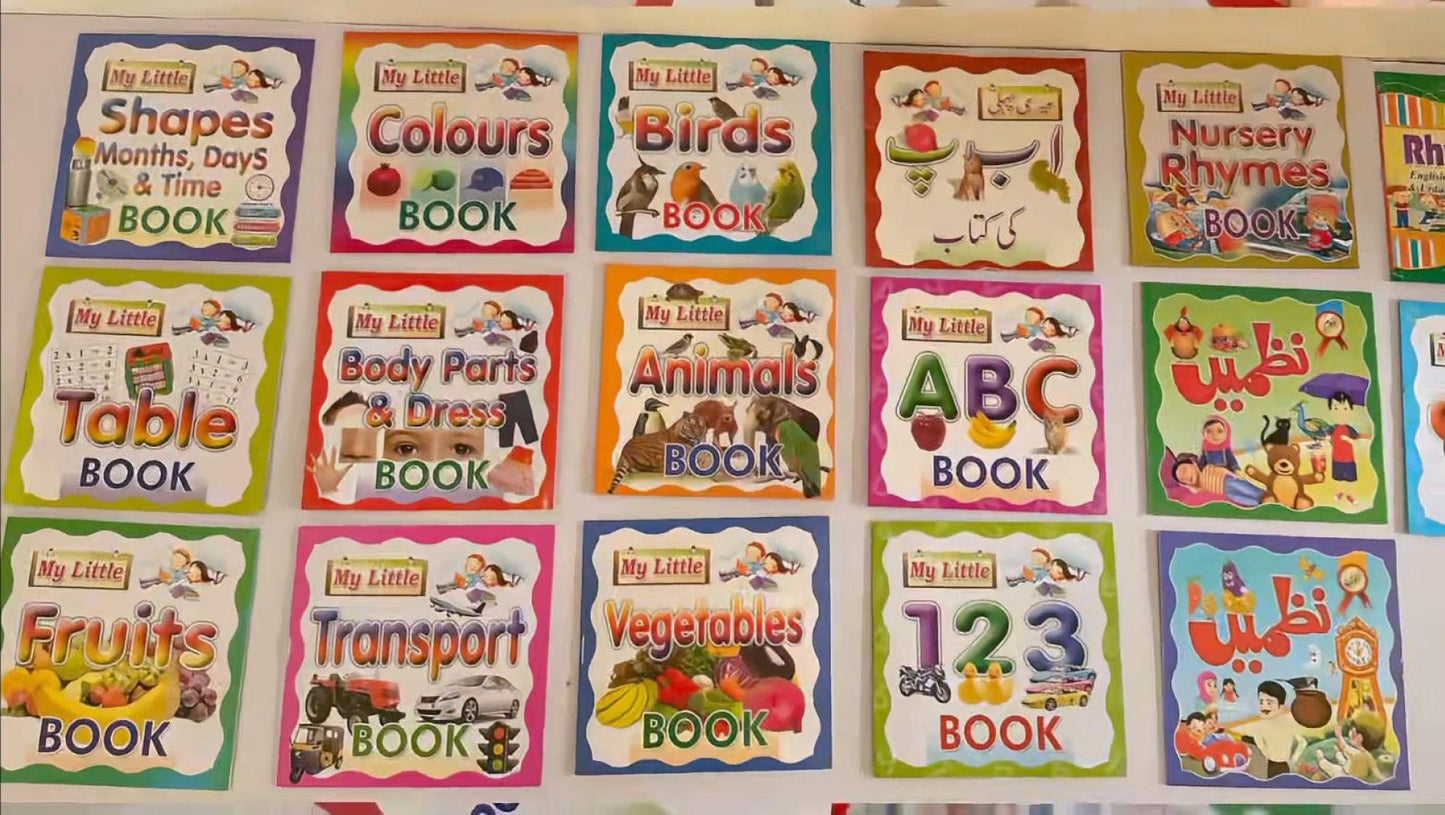 📚 17-in-1 Kids Early Learning Book Set | ABC, 123, Animals, Colours & Rhymes